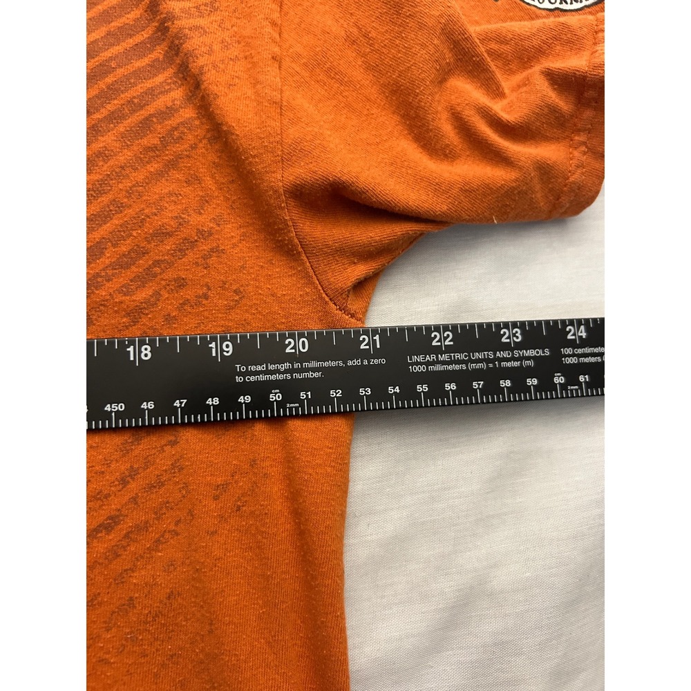 MMA Elite Mens Orange Redemption Cross Graphic T-Shirt Y2K Gothic Size Large - Picture 7 of 8